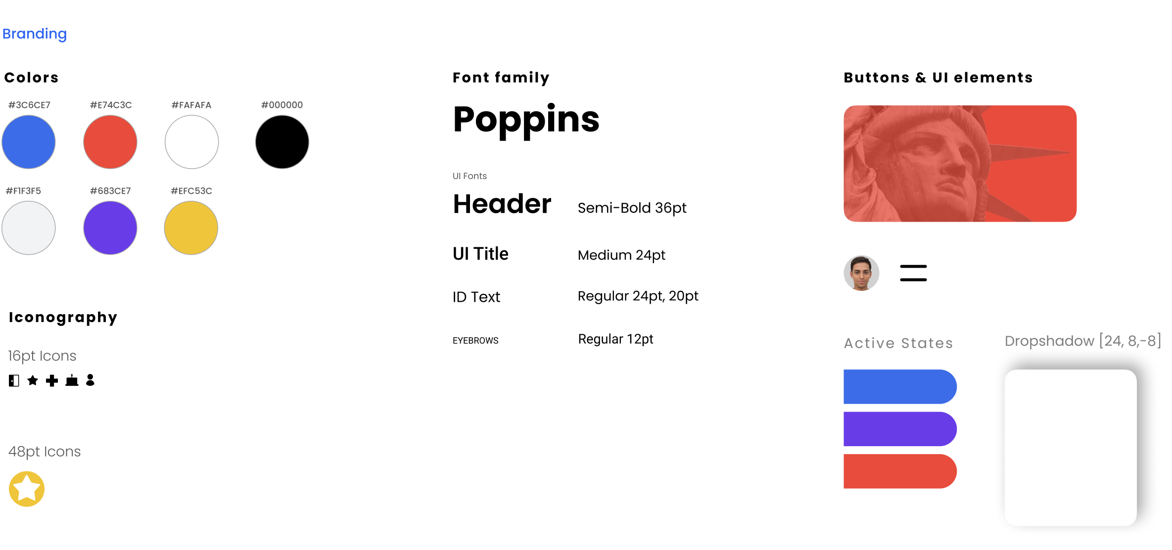 Visual design elements.
